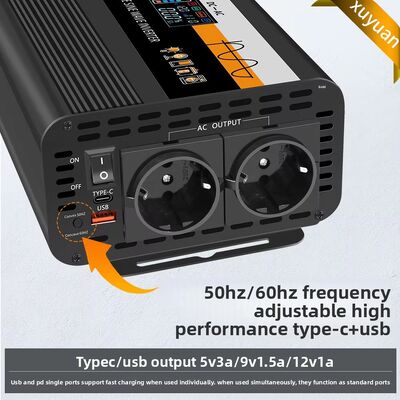 Edge Pure Sine Wave Inverter 12V/24V to 220V European Gauge Outdoor Vehicle Converter 3000W High Power China